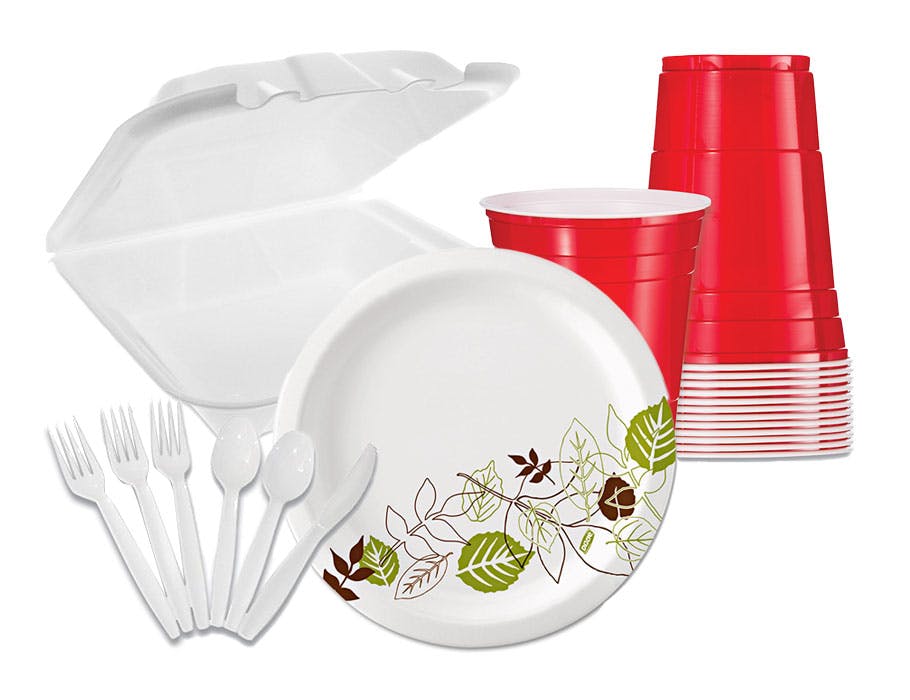 Food Serving, Paper Plates & Cups