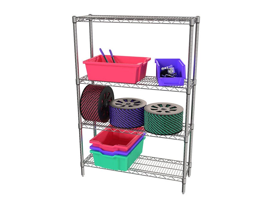 Wire Shelving | Wire Shelving With Bins, Add-On Units, & Starter Units ...