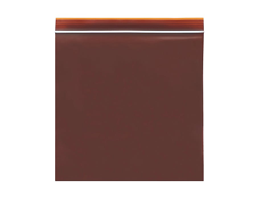 Amber UV Resealable Poly Bags Resealable UV Resistant Protective Bags