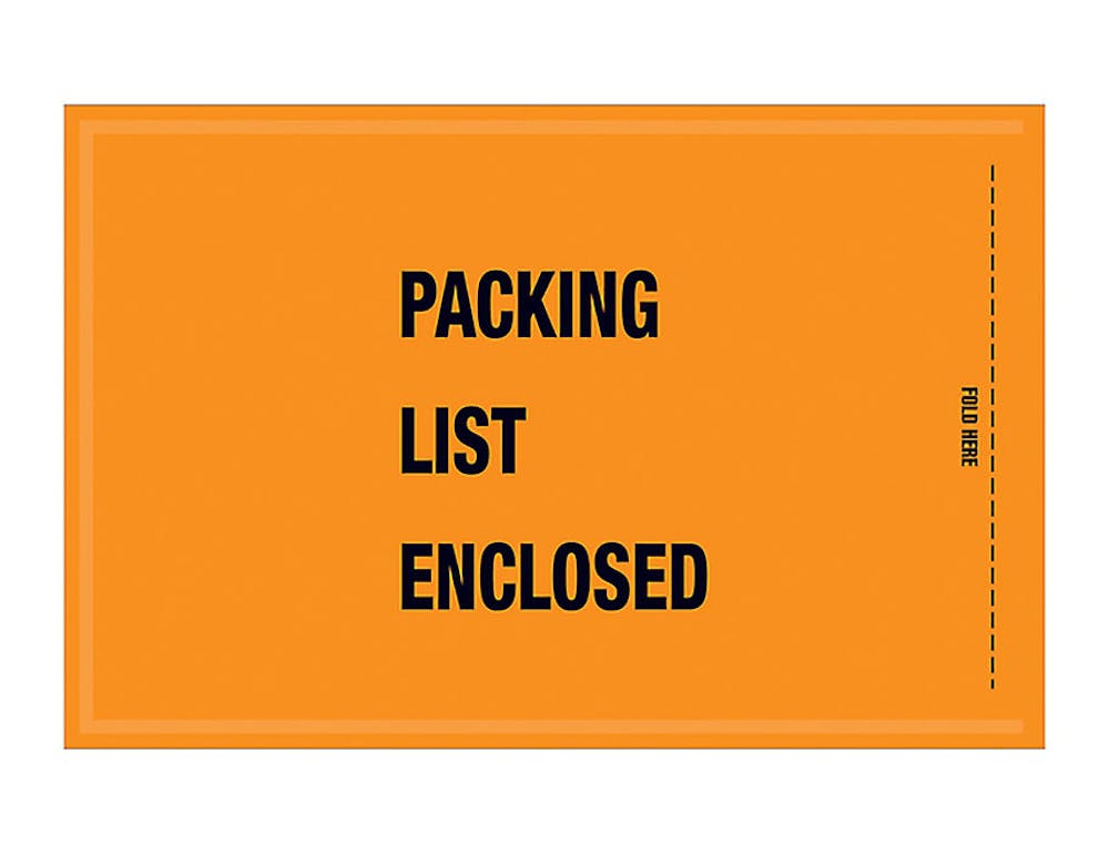 Mil-Spec "Packing List Enclosed" Envelopes