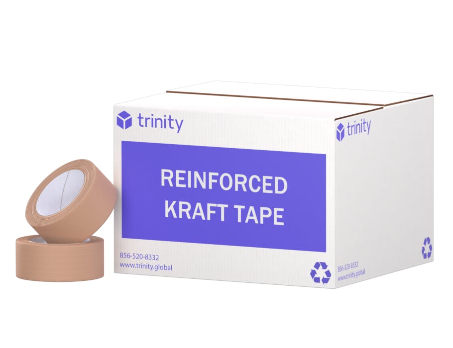 Central 240 Reinforced Kraft Paper Tape - 3 x 450 ft., Kraft, 10