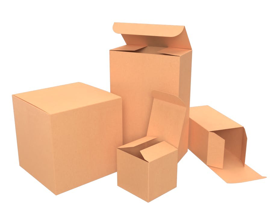 3 x 3 x 3 Kraft Reverse Tuck Folding Carton (250/case) - ProgressivePP