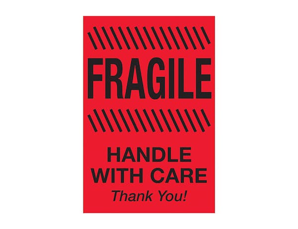 Special-Handling Fragile Labels