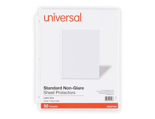 Universal® Top-Load Poly Sheet Protectors
