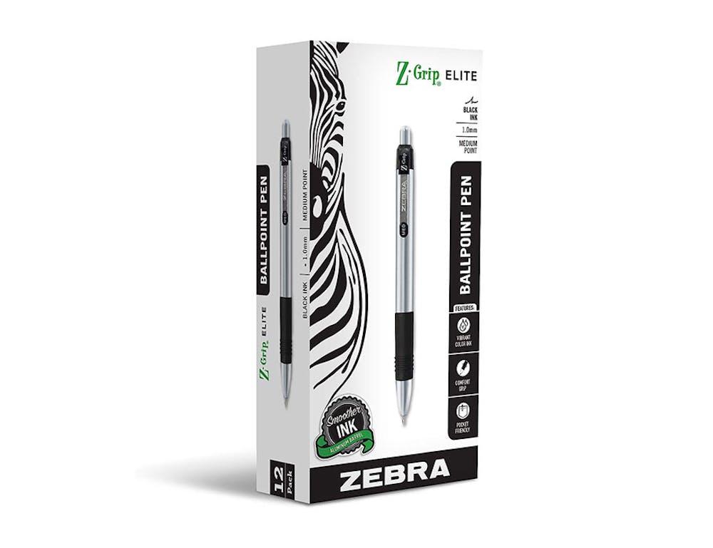 Zebra® Z-Grip™ Metal Ballpoint Retractable Pen