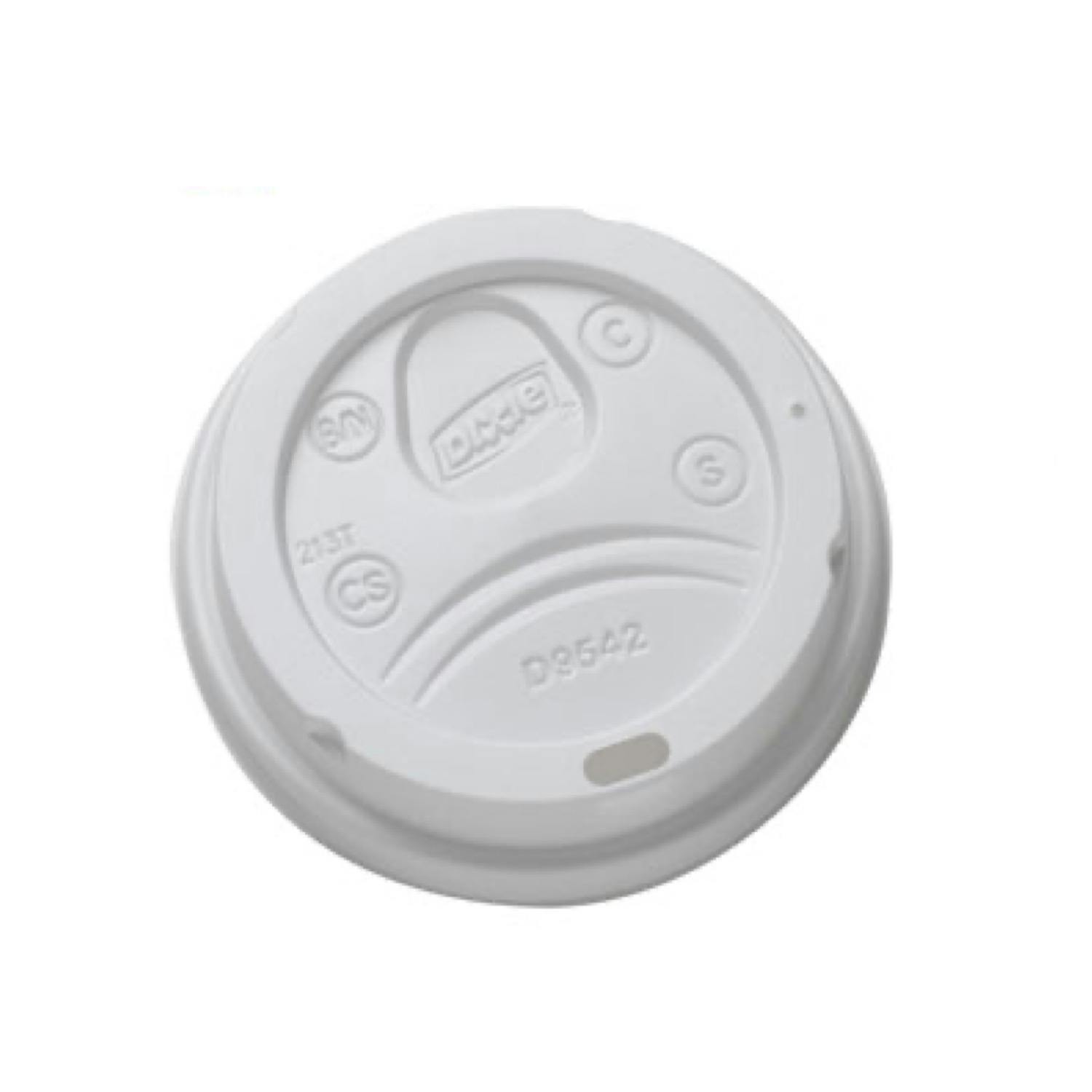 DIXIE® Slider Lids – Reclosable, Fits 10/12/16/20 Oz Hot Cups, 1,000 Lids Per Case, Polypropylene, Splash-Resistant
