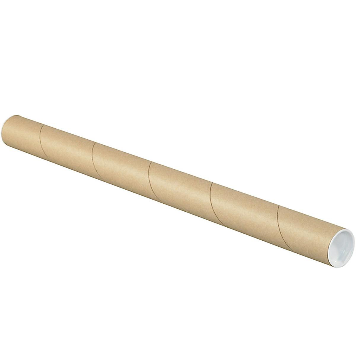 3 x 36 Kraft Heavy-Duty Mailing Tubes with Caps Case/24