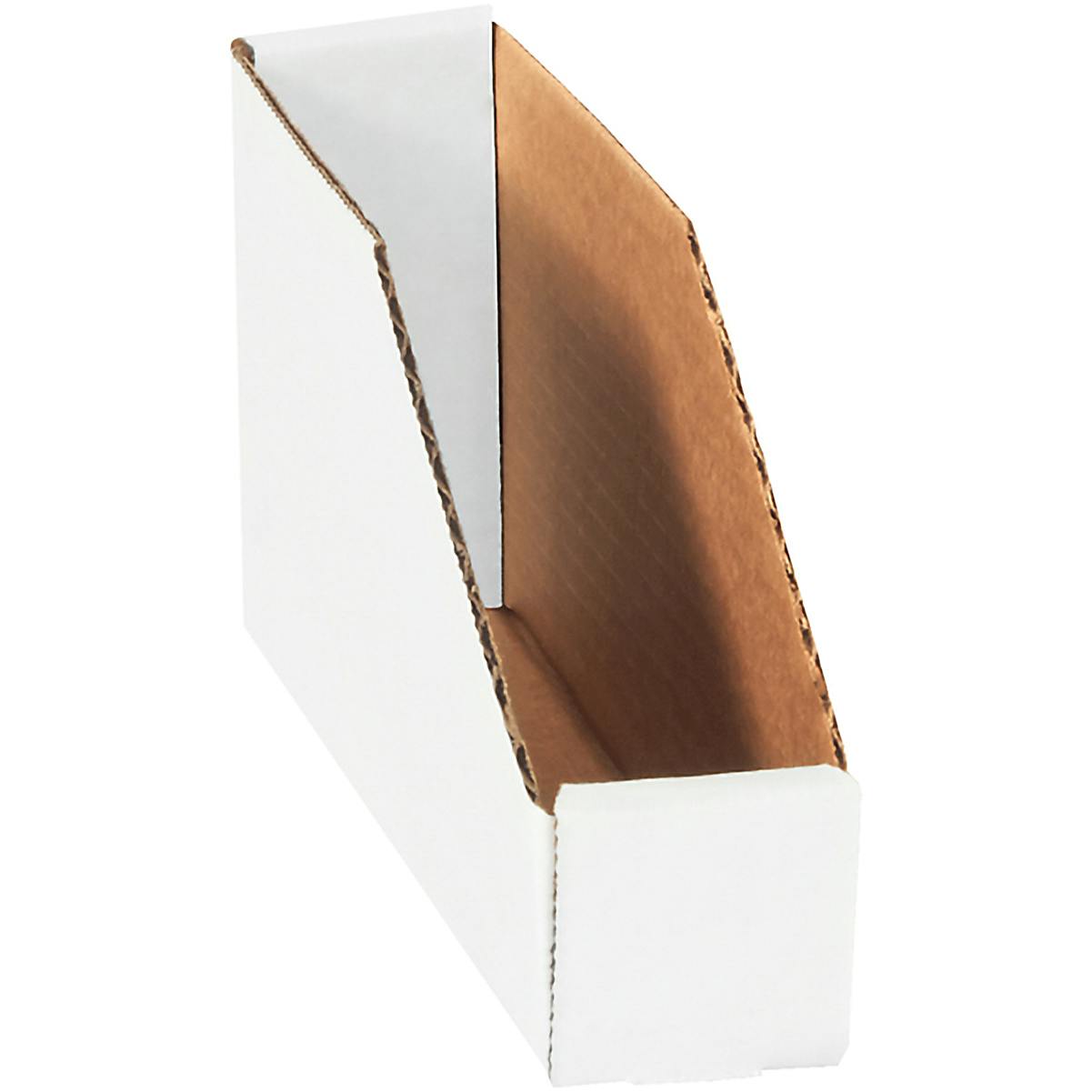 Corrugated Bin Boxes White or Kraft Cardboard Storage Box Parts Bin Trinity Packaging Supply